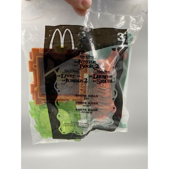 2002 2003 McDonald's Happy Meal Toy The Jungle Book 2 Shere Khan Tiger #3 SEALED - Picture 1 of 5